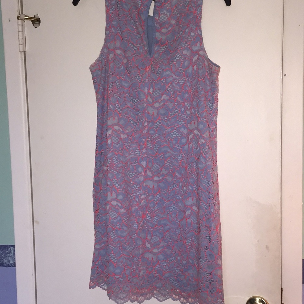 Cynthia Steffe lavender and pink dress size 4 - Picture 3 of 3